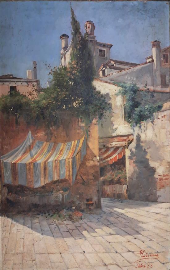Présentation de la peinture « Marchands de fruits à Venise »